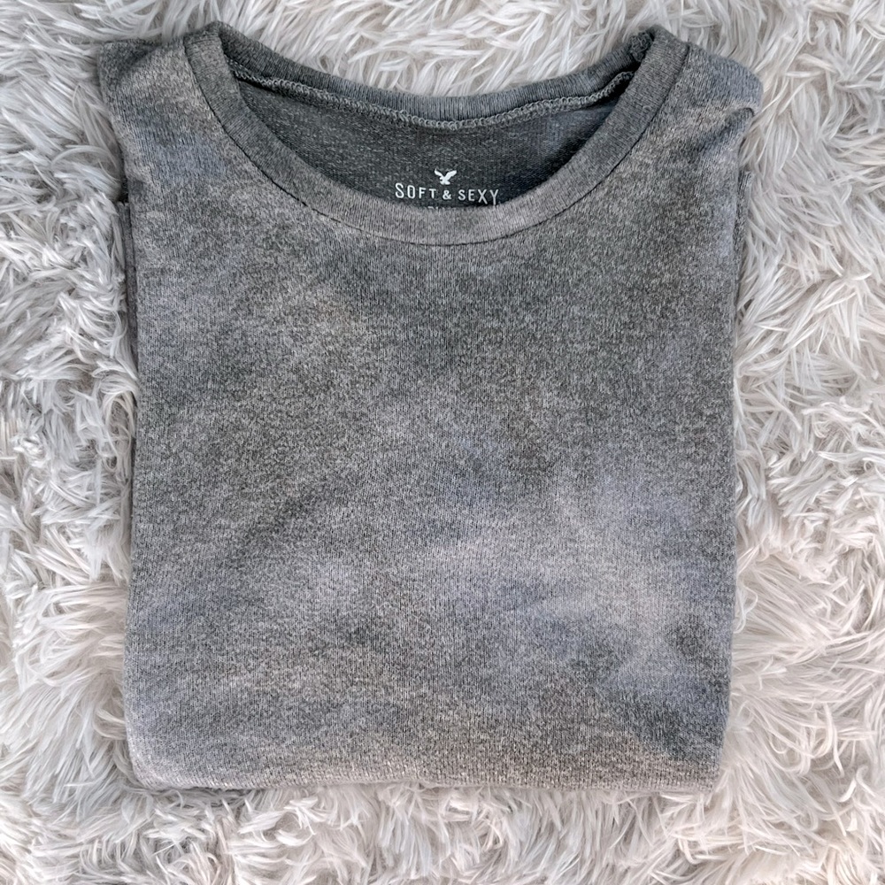 AEO Soft & Sexy Women’s plush tie dye pullover top size Small - Picture 2 of 10